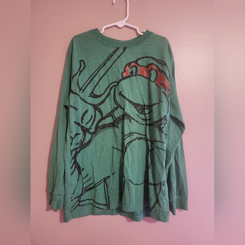 🌞 TMNT Ralph Green Graphic Long Sleeve Shirt